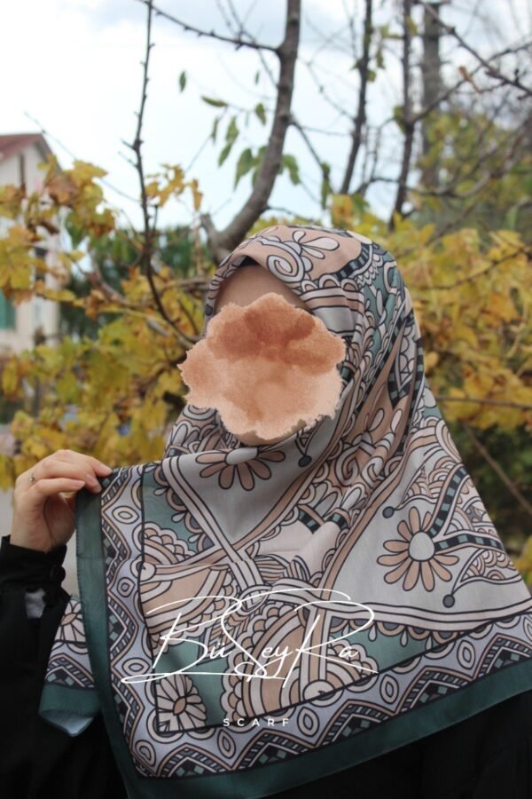Gala Desen Soft Eşarp- Yeşil