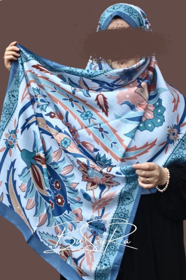 Gala Desen Soft Şal- Mavi