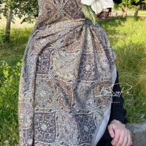 Etnik Motif Şal- Vizon