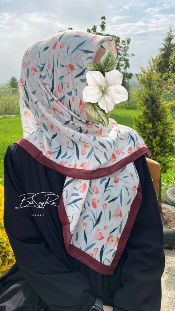 Lale Soft Eşarp-Bordo