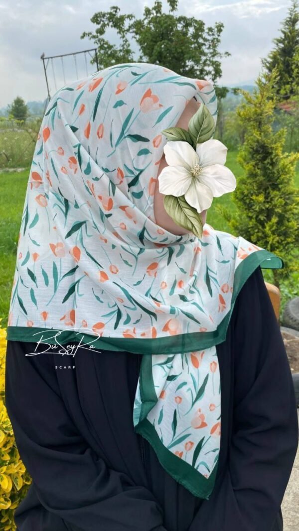Lale Soft Eşarp-Yeşil
