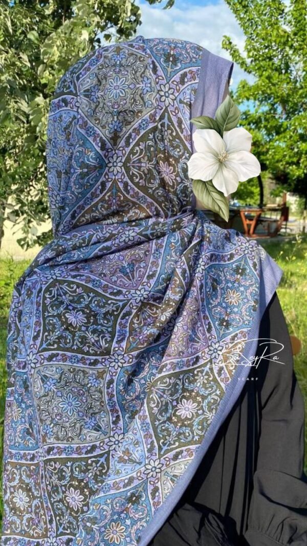 Etnik Motif Şal- Mor