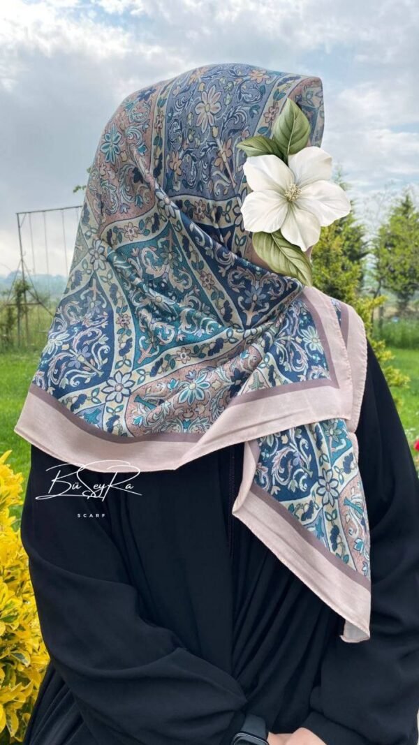 Etnik Motif Eşarp- Bej
