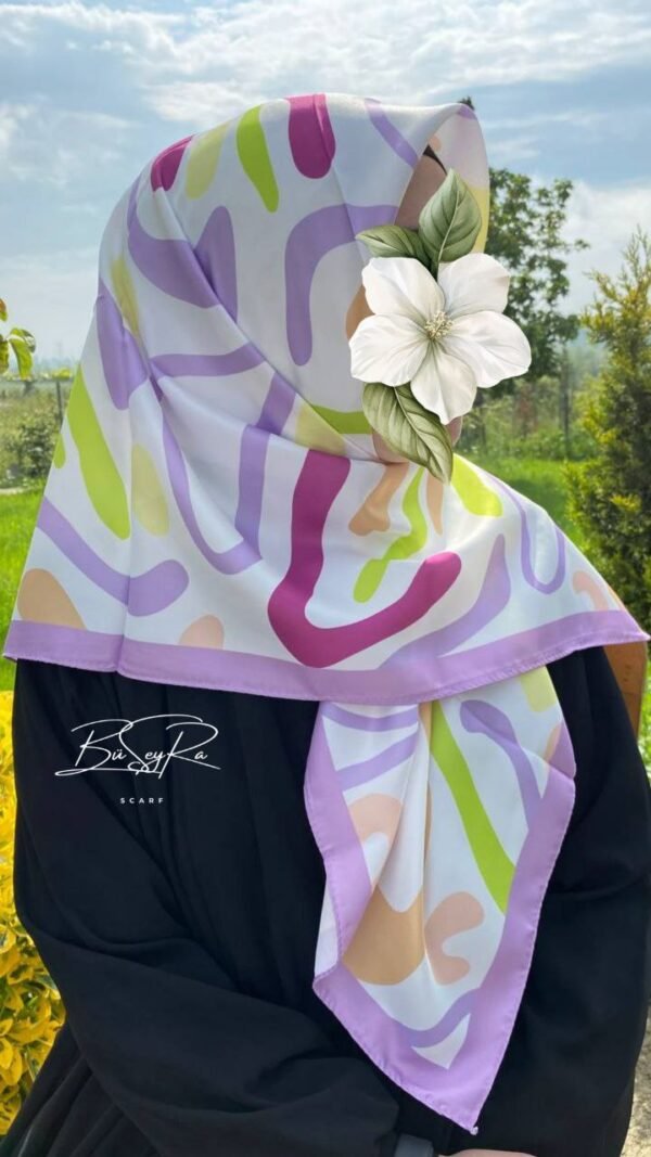 Karnaval Twill Eşarp- Lila